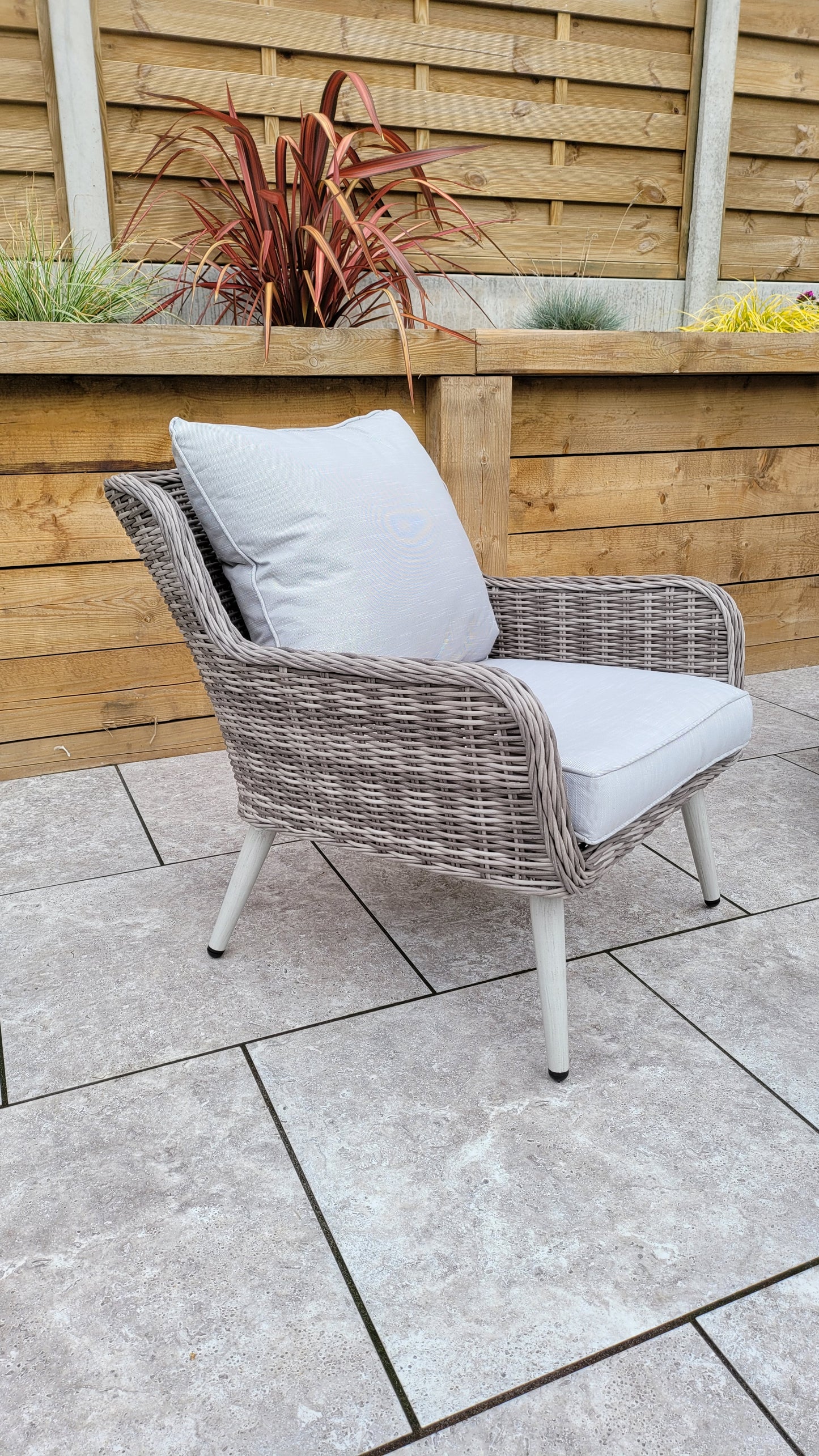 Signature Weave - Danielle Sofa Lounge Set in Fine Grey Wicker
