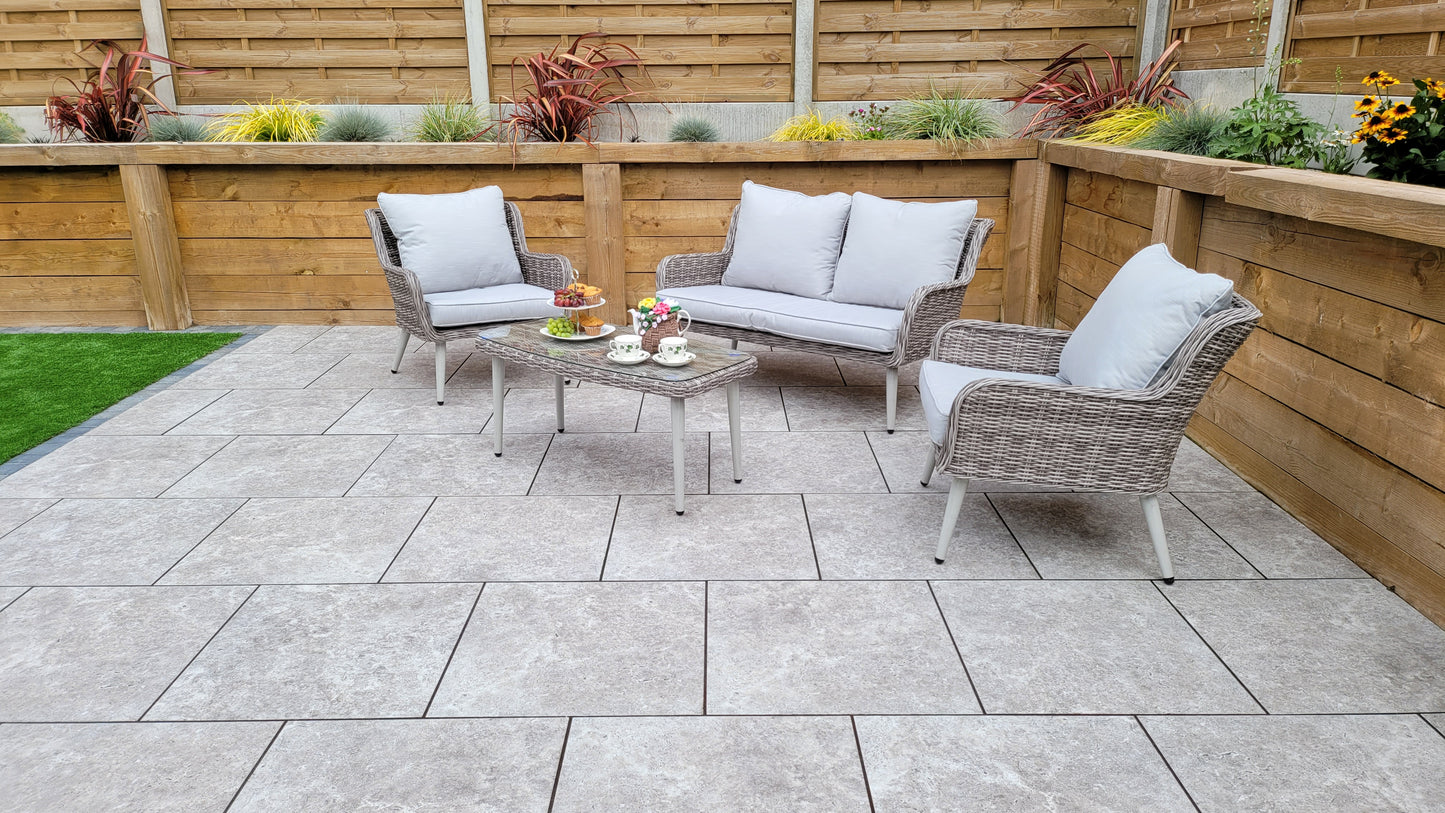 Signature Weave - Danielle Sofa Lounge Set in Fine Grey Wicker