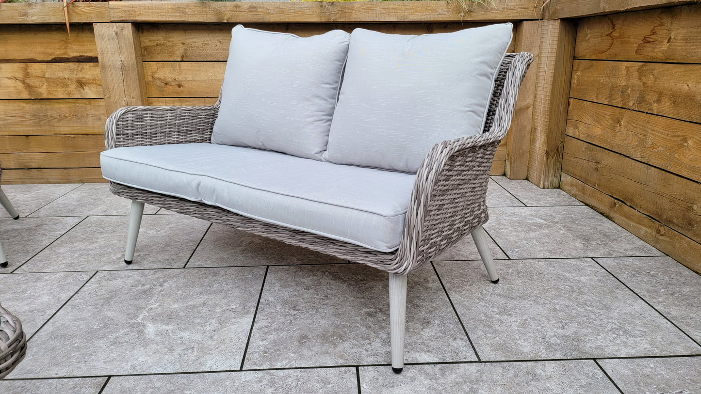 Signature Weave - Danielle Sofa Lounge Set in Fine Grey Wicker