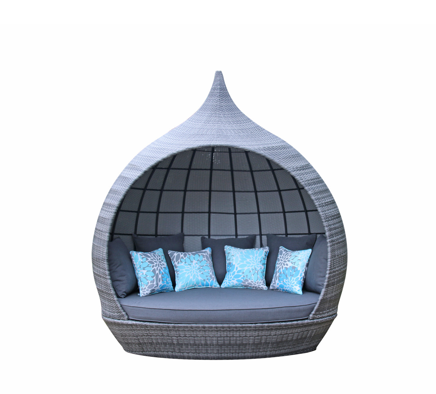 Signature Weave - Pearl Outdoor Daybed in Mixed Grey