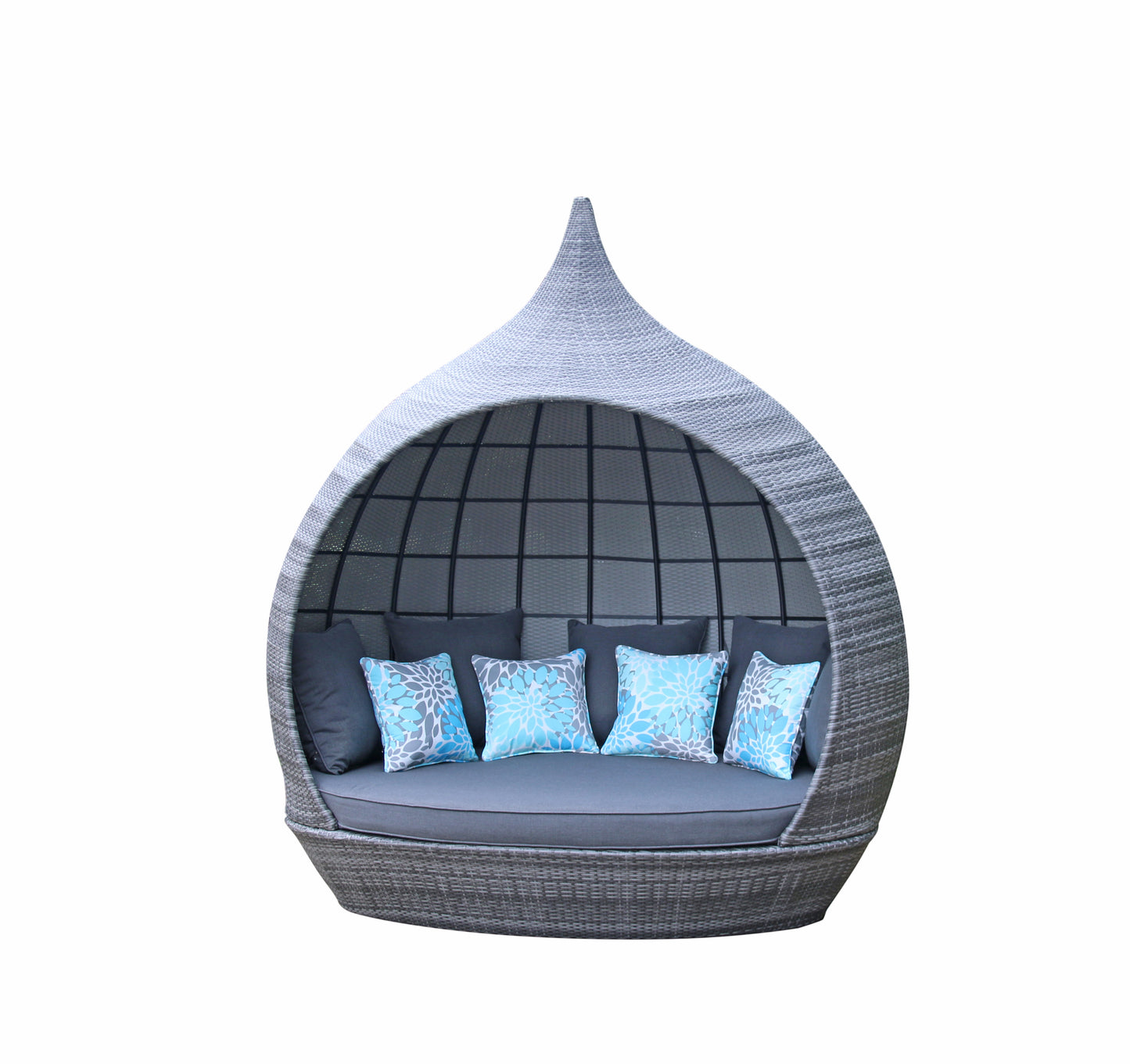 Signature Weave - Pearl Outdoor Daybed in Mixed Grey