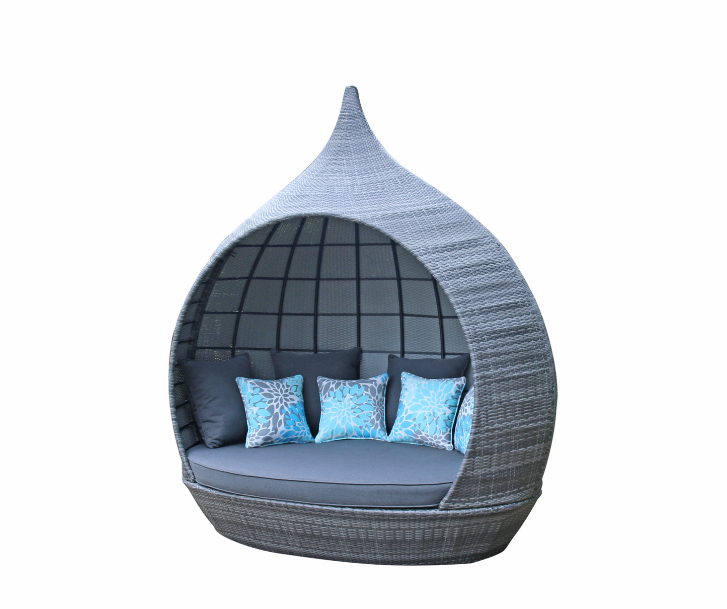 Signature Weave - Pearl Outdoor Daybed in Mixed Grey