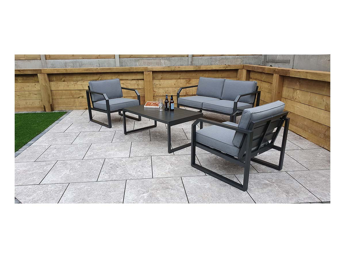 Signature Weave - Alarna Outdoor Grey Lounge Set