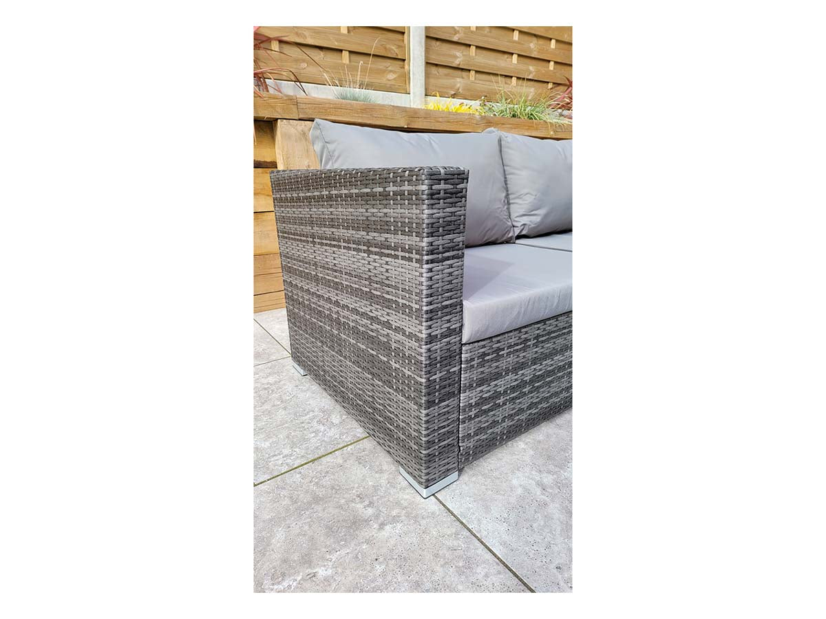 Signature Weave - Catalina Corner Dining Sofa Set with Lift Table & Ice Bucket
