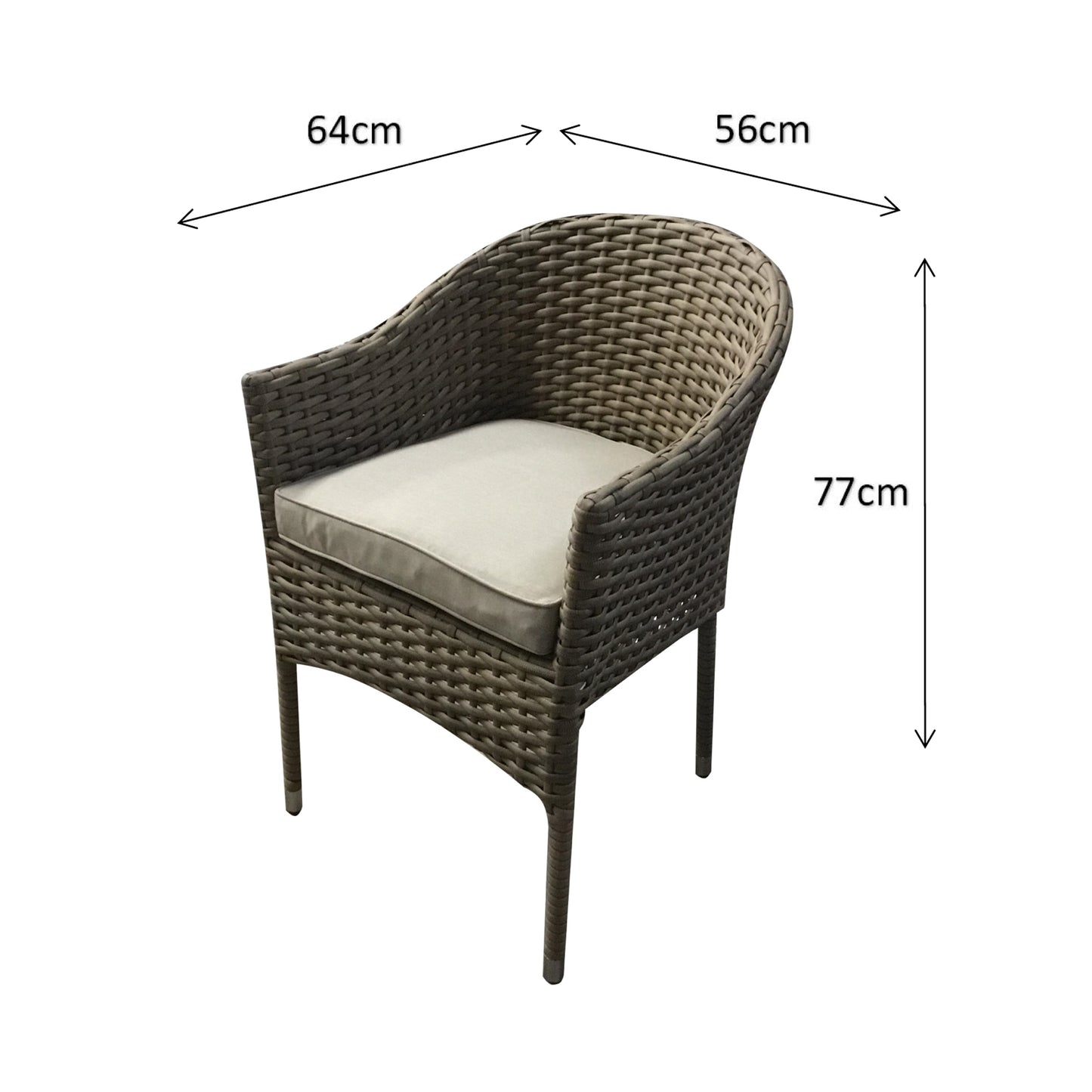 Signature Weave - Emily Outdoor Round Rattan Glass-Top Dining Set