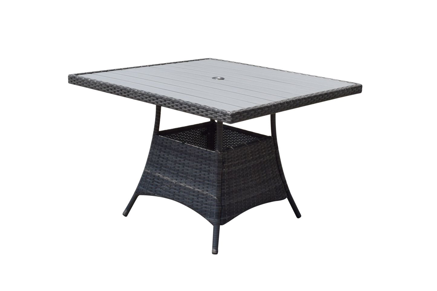 Signature Weave - Emily Outdoor Square Dining Set with HDPE Wood Effect Table Top