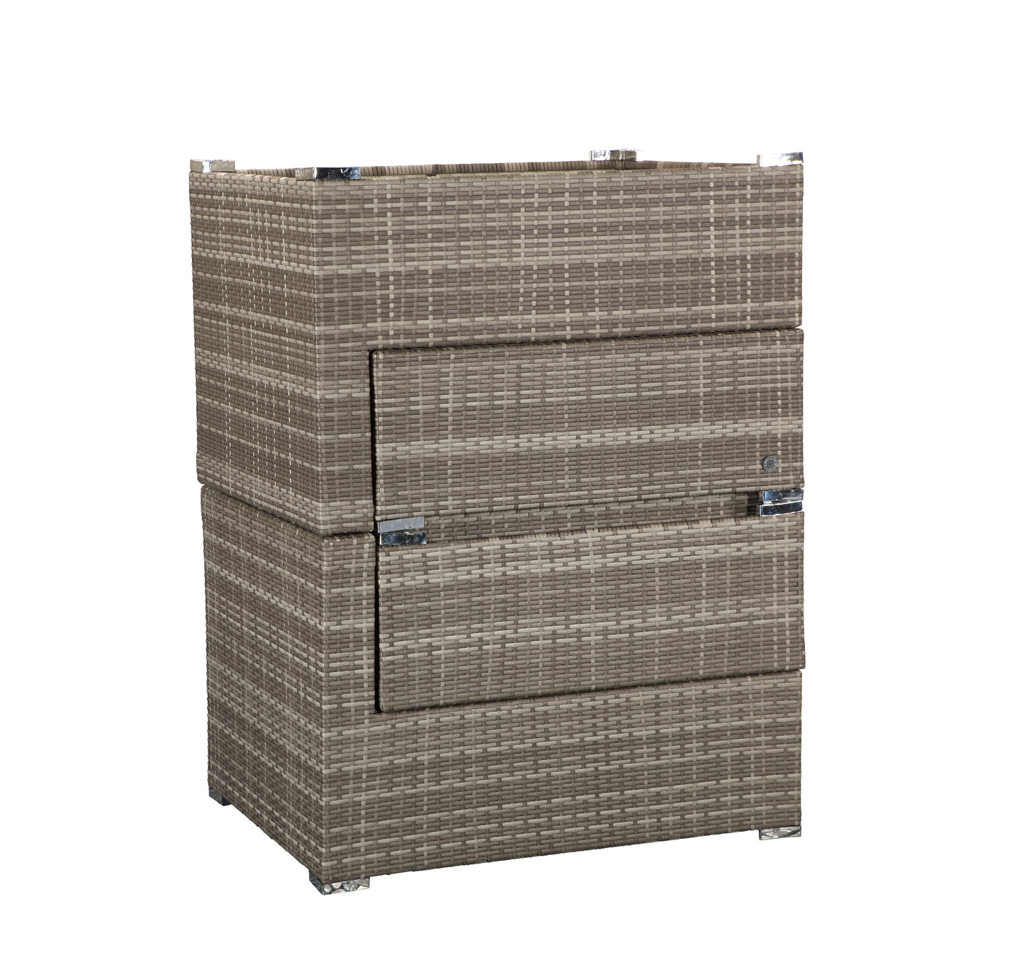 Signature Weave - Outdoor Furniture - Harper - Stackable Sofa Set In Flat Grey Weave