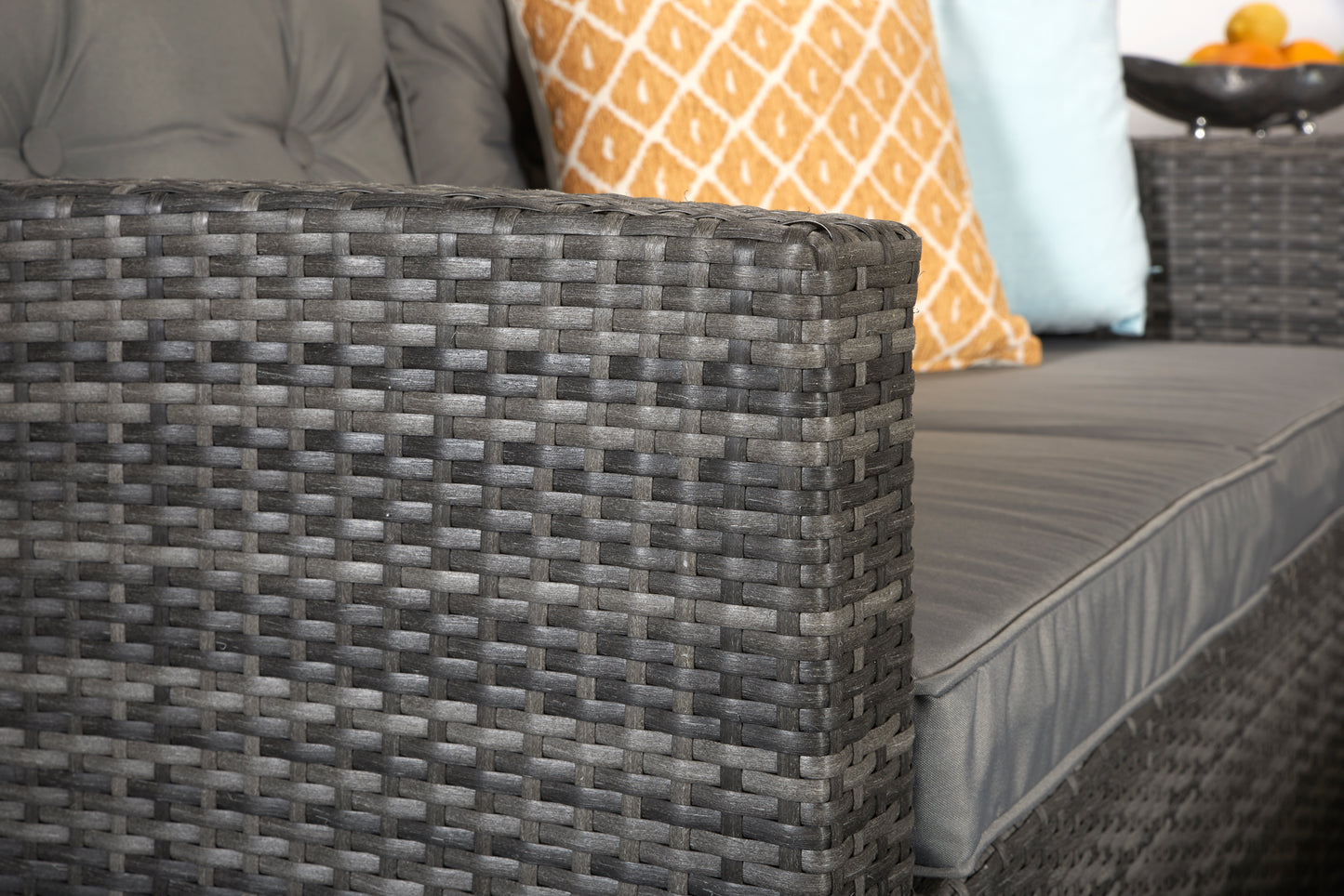 Signature Weave - Outdoor Furniture - Holly - 5 Piece Sofa Set In Mixed Grey Steel Frame