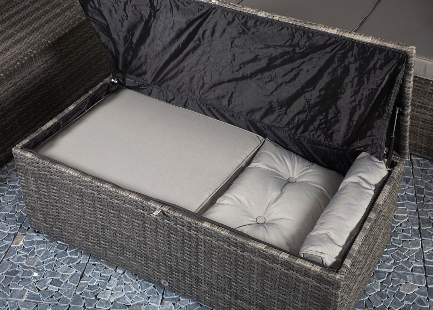 Signature Weave - Outdoor Furniture - Holly - 5 Piece Sofa Set In Mixed Grey Steel Frame