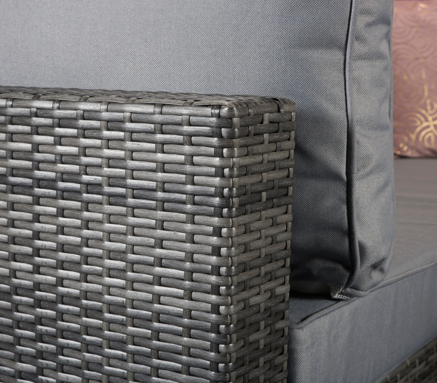 Signature Weave - Outdoor Furniture - Savannah - Corner Sofa In Flat Grey Weave
