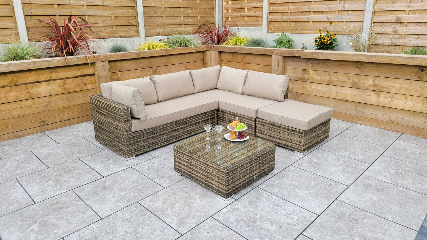 Signature Weave - Outdoor Furniture - Savannah - Sofa In Flat Natural Brown Weave