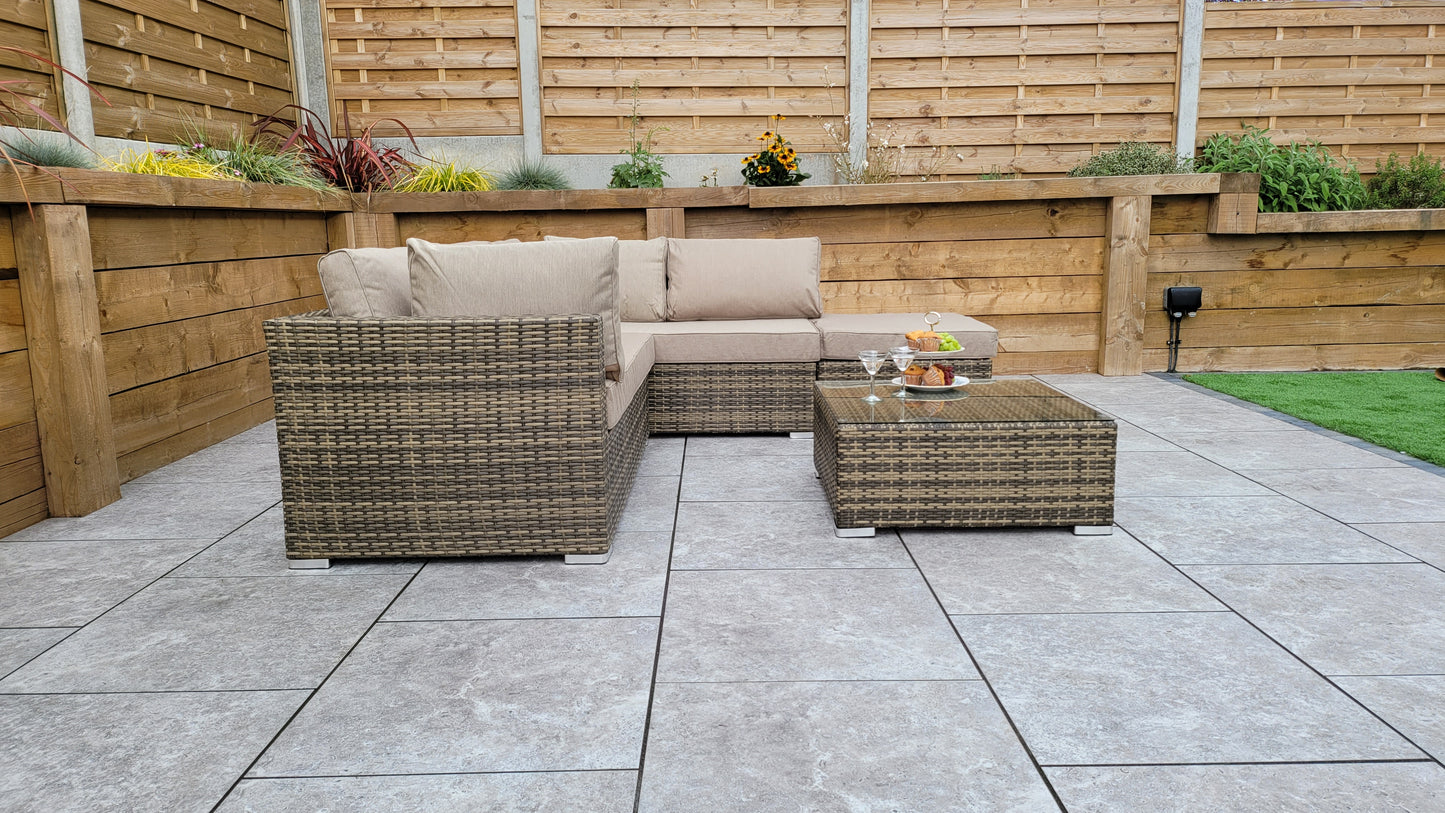Signature Weave - Outdoor Furniture - Savannah - Sofa In Flat Natural Brown Weave