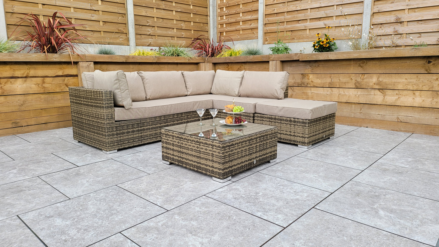 Signature Weave - Outdoor Furniture - Savannah - Sofa In Flat Natural Brown Weave