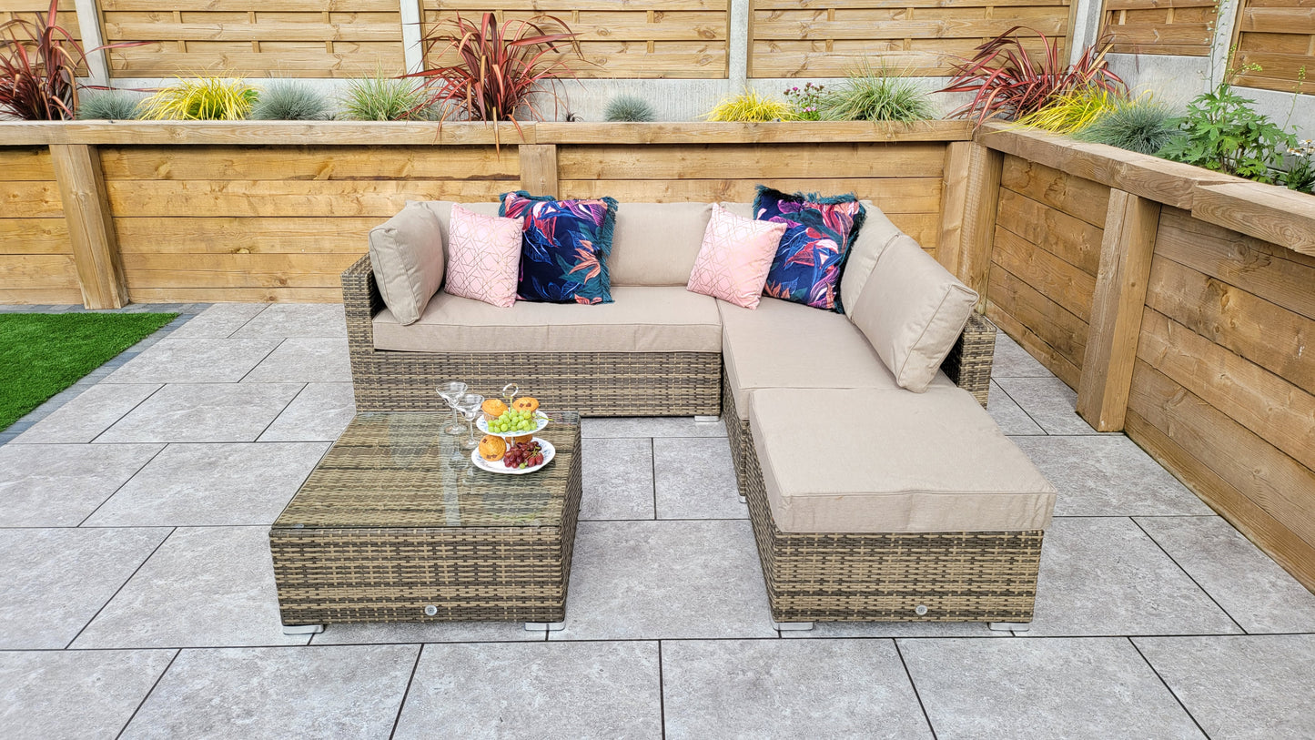 Signature Weave - Outdoor Furniture - Savannah - Sofa In Flat Natural Brown Weave