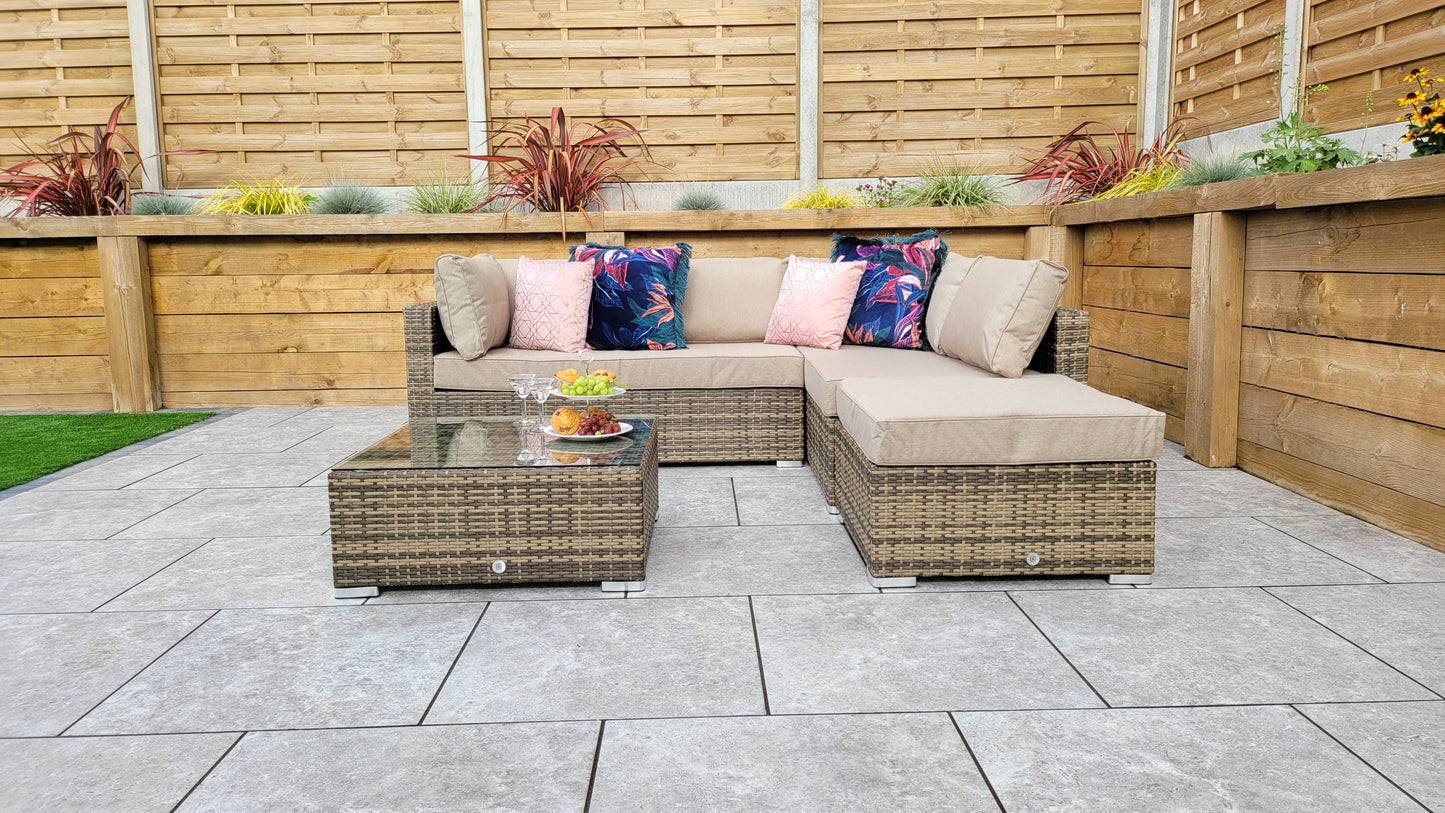 Signature Weave - Outdoor Furniture - Savannah - Sofa In Flat Natural Brown Weave