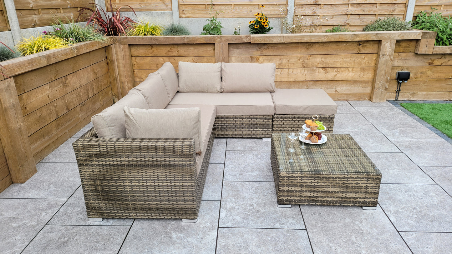 Signature Weave - Outdoor Furniture - Savannah - Sofa In Flat Natural Brown Weave