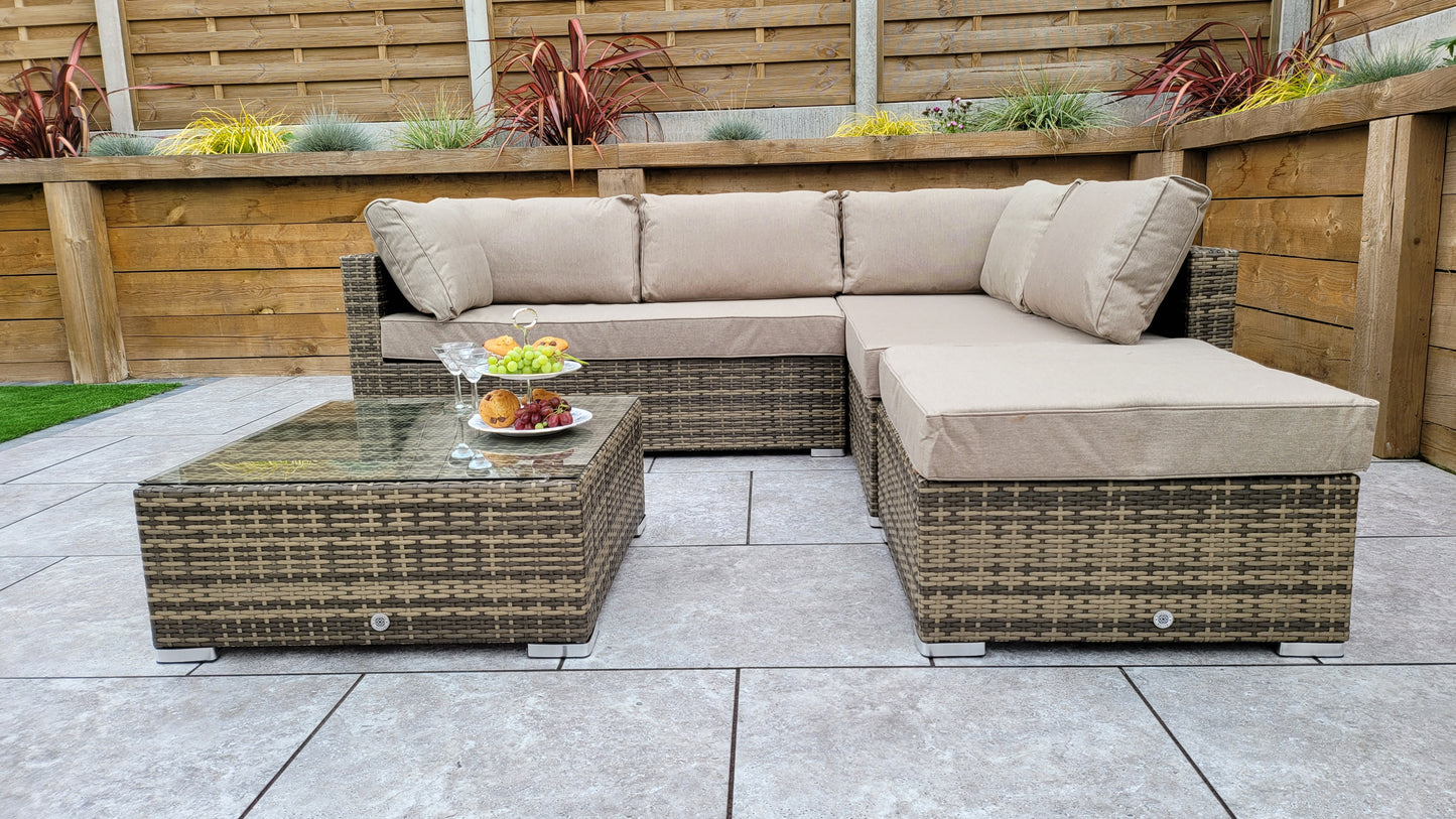 Signature Weave - Outdoor Furniture - Savannah - Sofa In Flat Natural Brown Weave