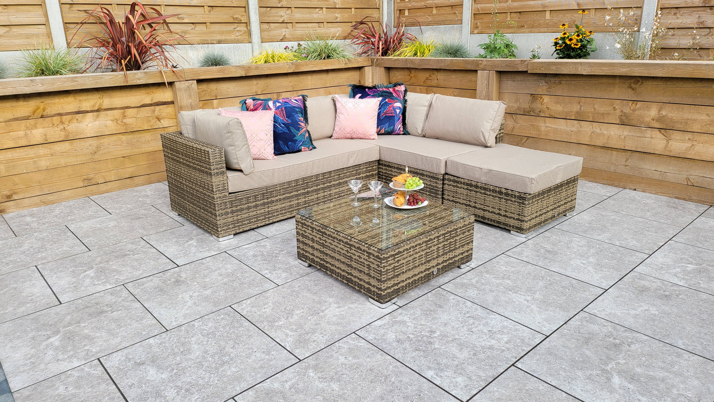 Signature Weave - Outdoor Furniture - Savannah - Sofa In Flat Natural Brown Weave