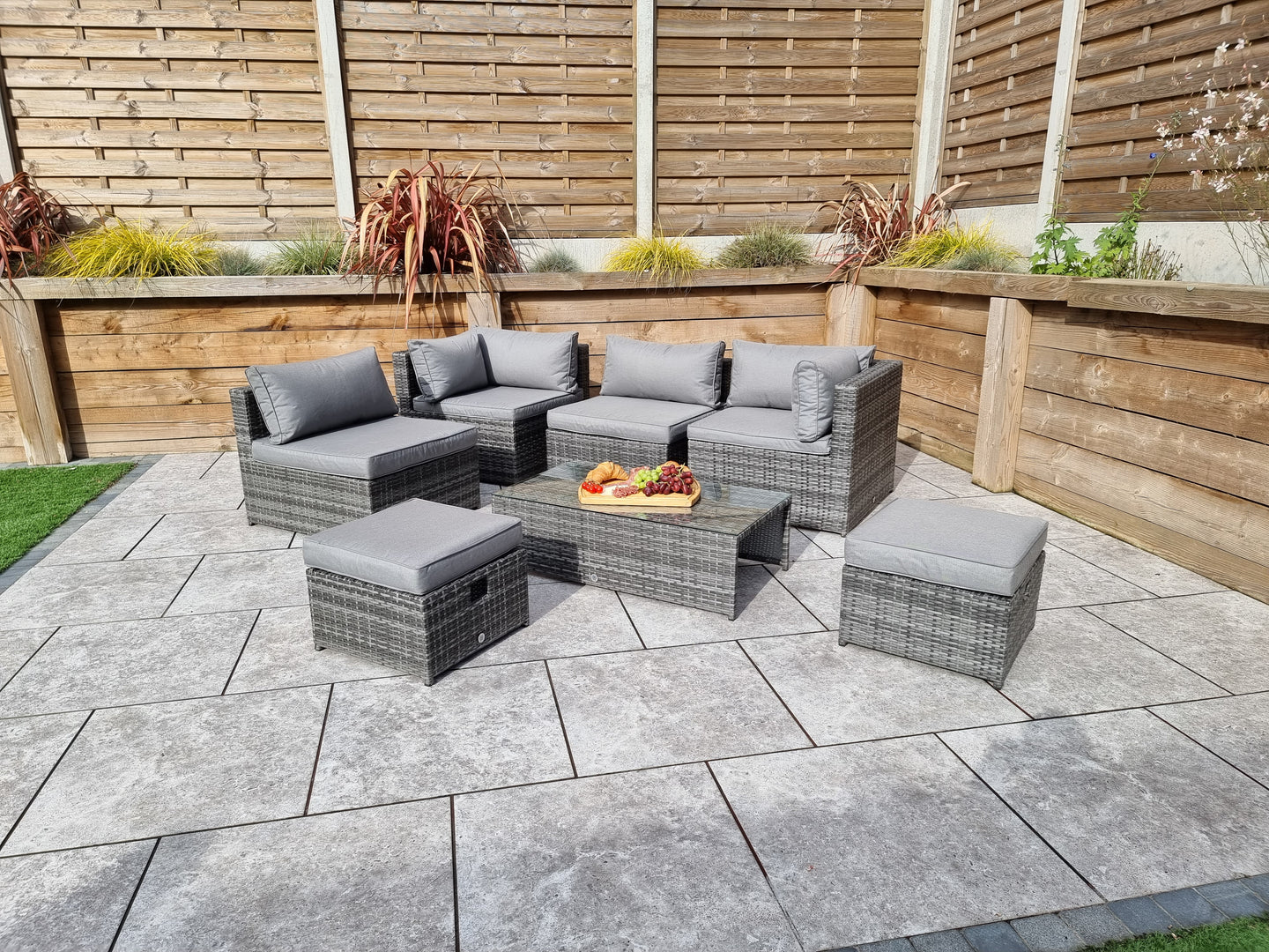 Signature Weave - Chelsea Sofa Lounge Set in Grey