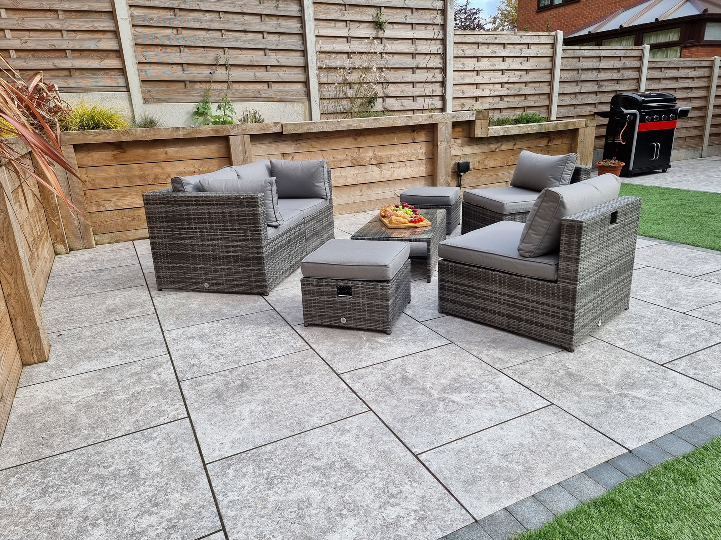 Signature Weave - Chelsea Sofa Lounge Set in Grey