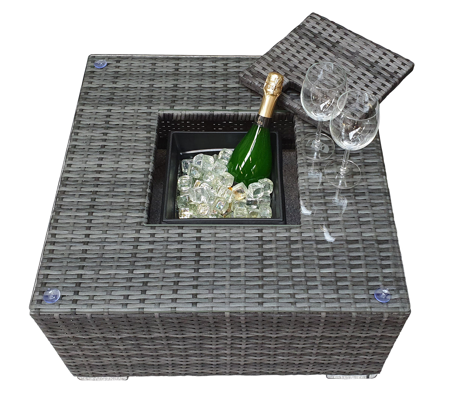 Signature Weave - Georgia Outdoor Corner Sofa with Ice Bucket Coffee Table