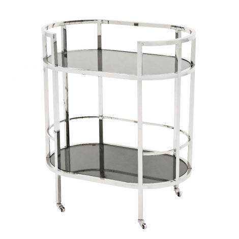 Drinks Trolley - Trolley Townhouse - Polished Stainless Steel by Eichholtz®