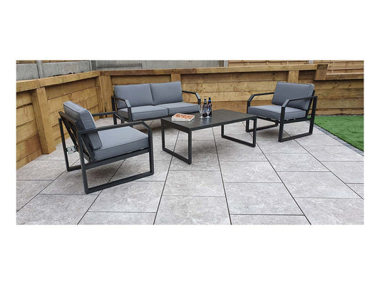 ALARNA 4 Seater Corner Sofa Set in Grey