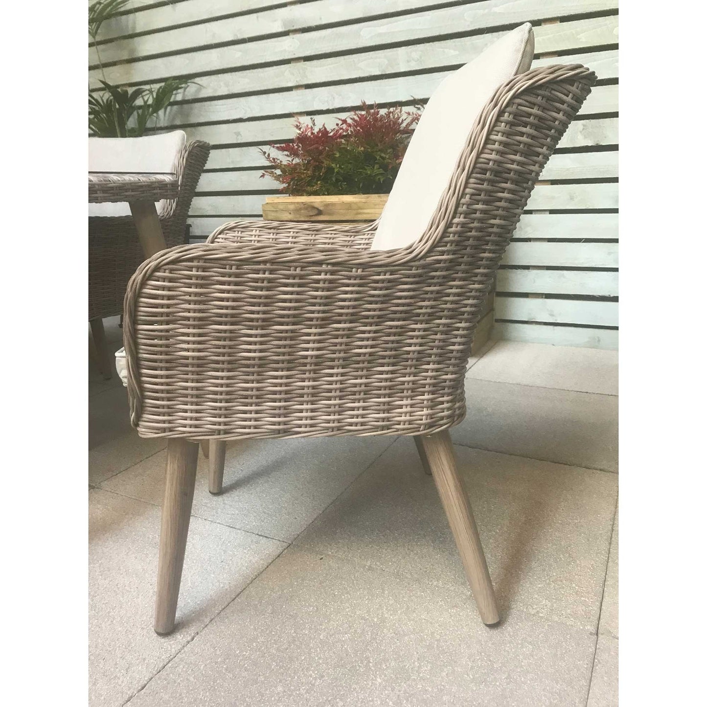 Signature Weave - Danielle Outdoor Grey Rattan Rectangular Dining Set