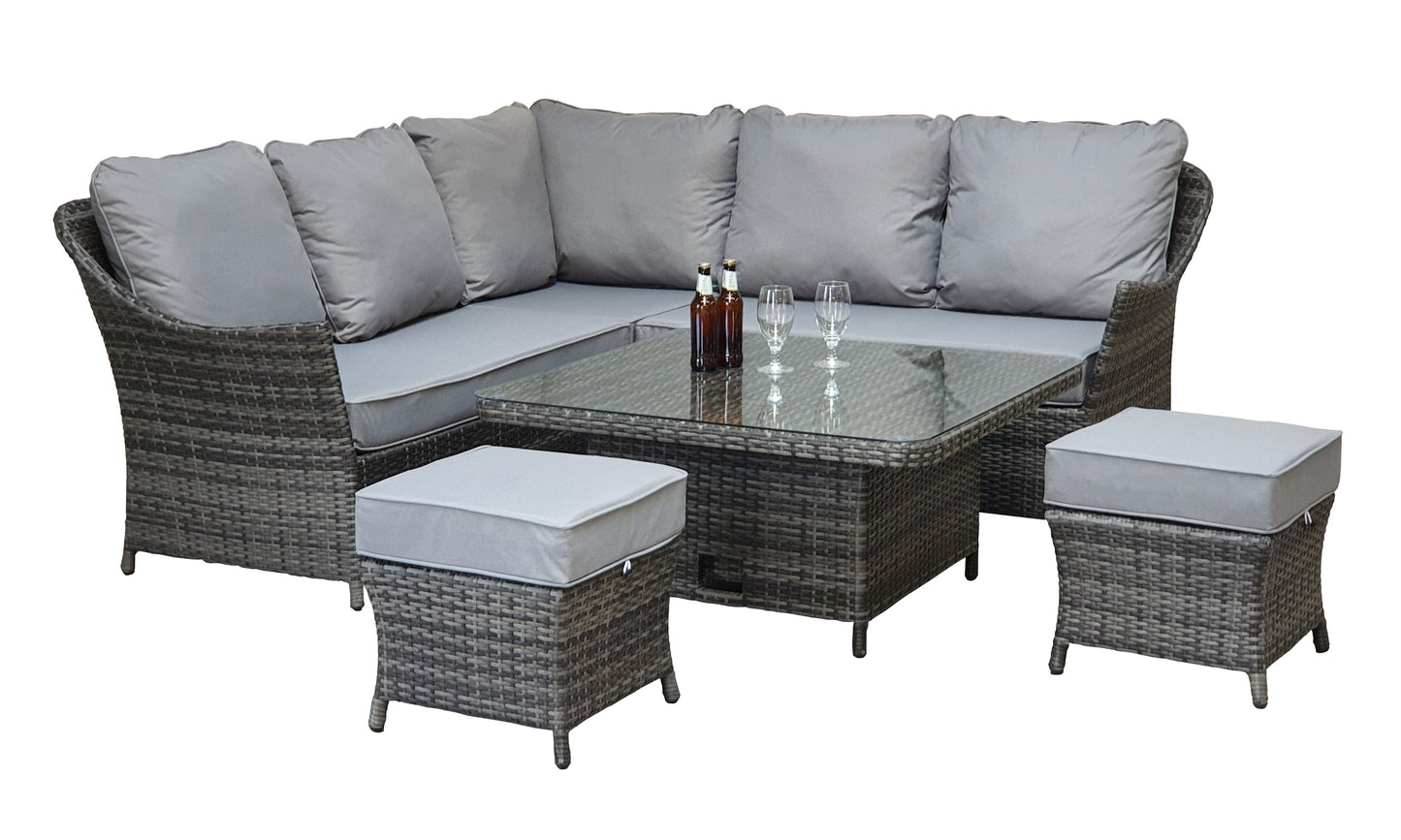 Signature Weave - Outdoor Furniture - Francesca Corner Dining Sofa With Lift Table