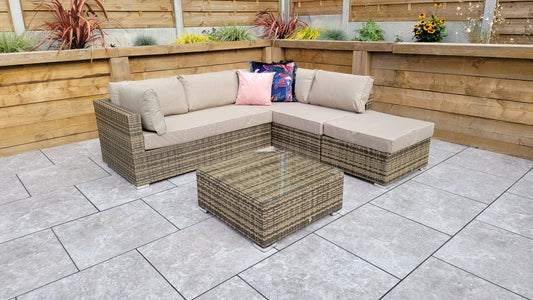 Signature Weave - Outdoor Furniture - Savannah - Sofa In Flat Natural Brown Weave